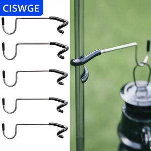 [COD] CISWGE Cắm trại ánh sáng cực móc thép không gỉ lều cực Đèn móc đa chức năng Cắm Trại Ngoài Trời ánh sáng đứng móc thiết bị cắm trại