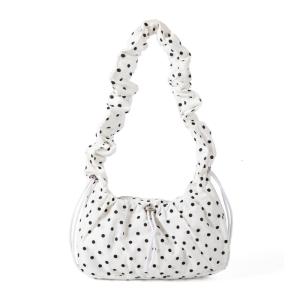 Đơn giản nách túi cho phụ nữ kiểu Hàn Quốc Túi đeo chéo đi lại túi polkas Dot Túi Đeo Vai Xếp Li túi đựng tài liệu