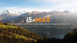 i5 MAX 4K Aerial Photography Drone with GPS – 4.5 Inch Large Screen Controller Brushless Motor 30 mins Flight Time Follow Me Mode Ready to Fly RC Drone