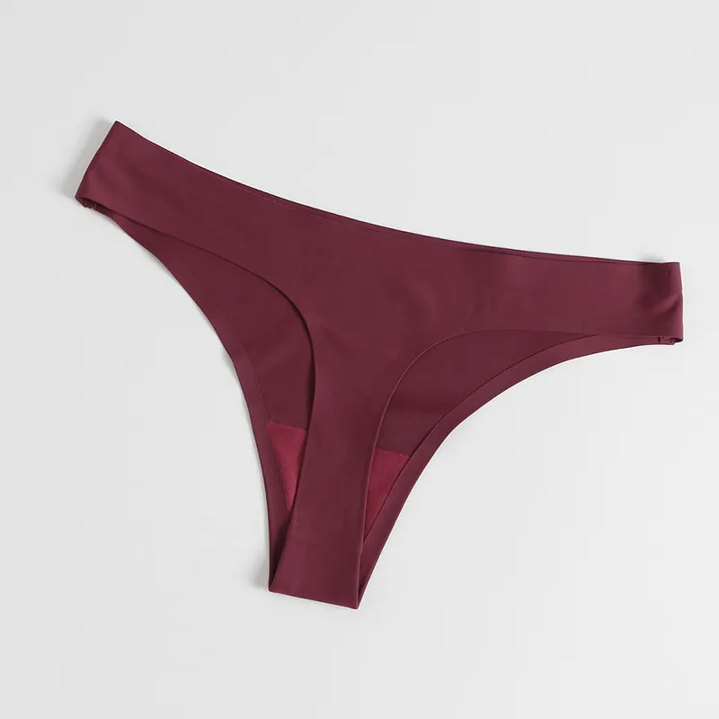 BZEL Seamless Women Thongs Panties Solid Underwear Sports G-String