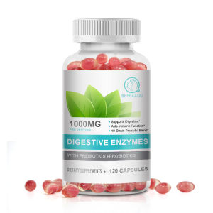 BBEEAAUU Digestive Enzyme Capsules Prebiotic & Probiotic Supplements Vegetarian Formula Better Digestion & Lactose Absorption Digestion