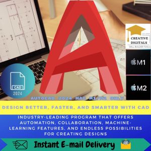 CAD 2024 - Beginner to advanced level Master Bundles Installer for Mac M1/M2 only
