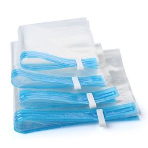 Polocat 1 Chiếc Túi Nén Đựng Quần Áo Túi Đóng Gói Chân Không Bằng Nhựa Túi Cuộn Tay Tiết Kiệm Không Gian Hành Lý Du Lịch