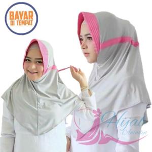 JILBAB ADIBA SERUT INSTAN JOKOWI POLOS KOMBINASI HIJAB KERUDUNG KOMBINASI TERMURAH