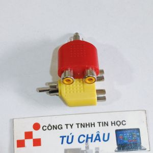 Đầu chia AV 1 ra 2 (1 đầu AV đực ra 2 AV Cái Đoạn ngắn) / Giá bán 2 Cái