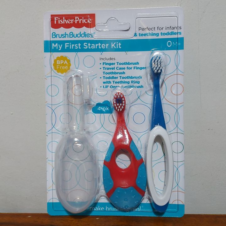 Fisher Price My First Starter Kit: Finger Toothbrush and Travel