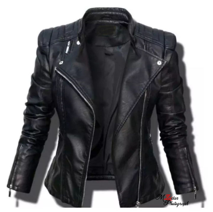 Jaket Semi Kulit Perempuan Cewe K-Pop Rock n Roll Terbaru | Lazada ...