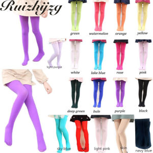 Ruizhijzg Ready Stock non-slip Kids Girls Baby Soft Footed Tight Legging Pant Ballet Dance Tights Velvet Stockings Pantyhose