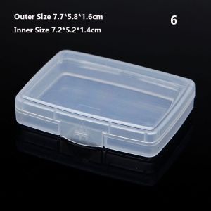 MINIMALUX Square Clear Home Organization Plastic Pill Storage Supply Craft Bead Holder Storage Box Jewelry Diamond Container