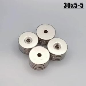 Round Hole 30x5-5mm Magnet 1/2/5/10/20/50pcs 30*5-5mm Accessory for Refrigerator Office Garage Kitchen Tool Fridge Whiteboard
