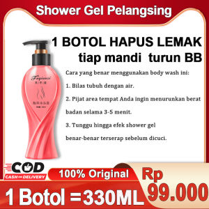 Body wash Pelangsing 330ML / sabun mandi pelangsing/pelangsing badan dan perut / memperbaiki kulit kendur dan kencang / detoksifikasi/pelangsing ampuh dan permanen / aman dan tanpa efek samping/Tak perlu diet/tak perlu berolahraga