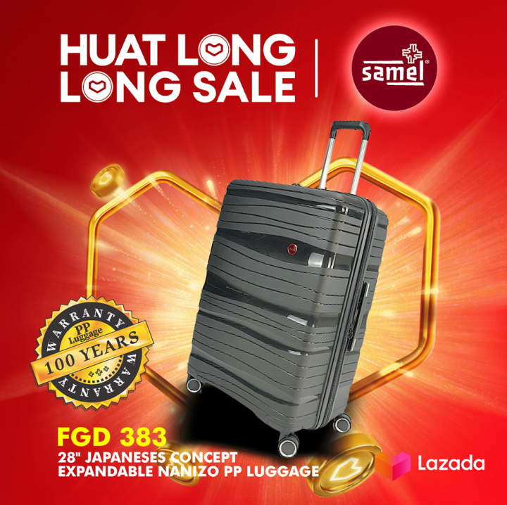 SAMEL 28" FGD 383 JAPANESES CONCEPT EXPANDABLE ANTI THEFT ZIPPER PP