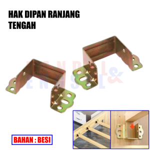 Bracket Hak Dipan Ranjang Tengah Penyangga Tempat Tidur Stand Balok