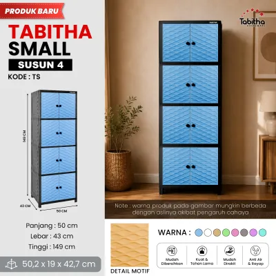 TABITHA LEMARI PAKAIAN PLASTIK MINIMALIS SUSUN 3 [TABBOX]