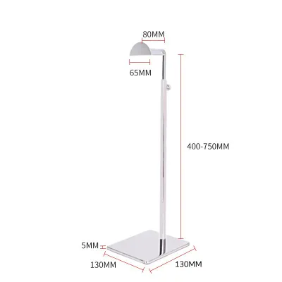 [In Stock]Stainless Steel Bag Stand Display Silver Adjustable Bag Display Stand Holder