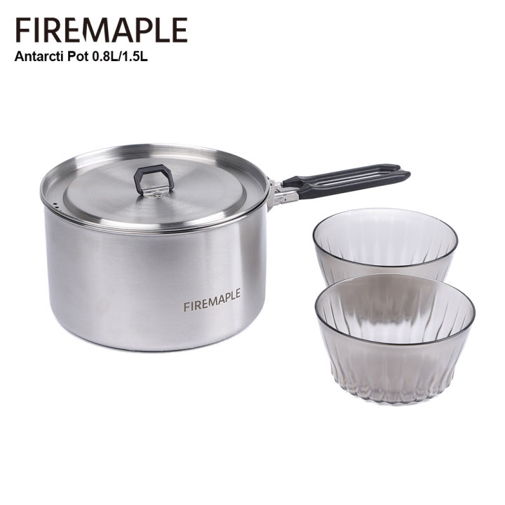 Docooler ® Aluminum Oxide Outdoor Camping Pot Set Hiking Backpacking Cookout Pic