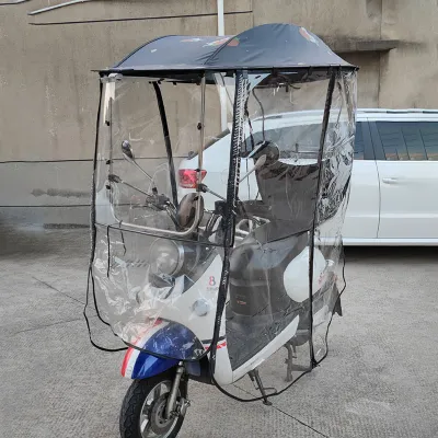 Fully Enclosed Electric Ebike Motorcycle Umbrella Canopy AwningUniversal Motor Scooter Umbrella Mobility Sun Shade Rain Cover UV Resistant Protection