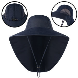 COD Fisherman Hat for Men Hat for Sun Protection Large Brim Fishing Hat Summer Hat Cap For Men High Quality Sunscreen UV Protection and Waterproof