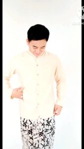 Busana Muslim Pria Semi Jas Lengan Panjang Bahan Import Toyobo