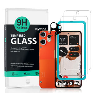Ibywind For Nothing CMF Phone 2 Pro Screen Protector(Pack of 2) with Metal Lens Protector Easy Install Kit