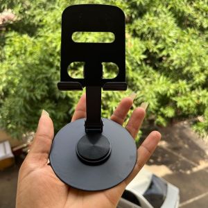 High Quality Phone/ Tablet Holder Foldable Metal Stand Adjustable Height 360 Degrees Rotatable