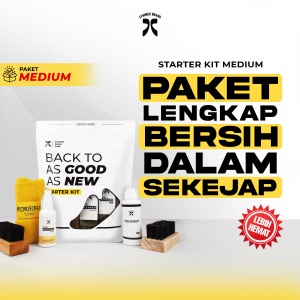 SVMMER SHOES CARE - Starter Kit Medium Paket Lengkap Sabun Pembersih Sepatu Cleaning Shoe Perfume