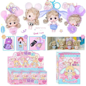 Hộp Mù (blind box) Móc Khóa Búp Bê Mini Kawaii 10cm (3 Inch) – Kèm Trang Phục Động Vật Dễ Thương PVN9140