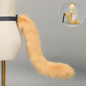 BKIJJ Plush Cat Ear Headband Realistic Handmade Furry Cat Tail Set  Lolita Animal Ears Hair Band Party Props