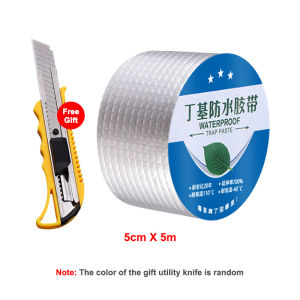 Waterproof Tape Aluminum Foil Tape Butyl Waterproof Tape Super Fix Repair Wall Crack Easy to use