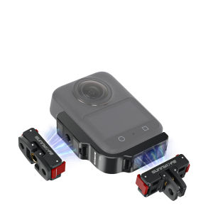 Sunnylife ขาตั้งอะลูมินัมอัลลอยถ่ายภาพแนวตั้ง-แนวนอนสำหรับกล้อง Osmo 360ขาตั้งอะแดปเตอร์แม่เหล็กสำหรับกล้อง DJI Osmo 360