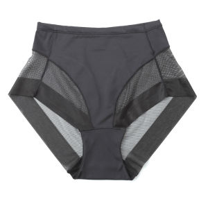 INTIMA Mid-Waist Panties For Women Breathable Mesh Ice Silk Briefs High Stretch Ultra-Thin Seamless Plus Size Underwear Sports Underpants S-3XL