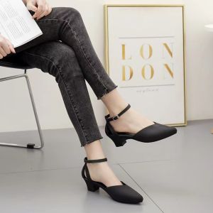 [Free Shipping] Summer Fashion Outerwear Plastic Jelly WomenS Shoes Wedge Heel Single-Strap Design Chunky Heel Closed-Toe Sandals Mid-Heel Non-Slip