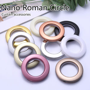 5/10pcs Creative Perforated Curtain Buckle  Flat Roman Ring Multi-color Curtain Accessories Roman Ring