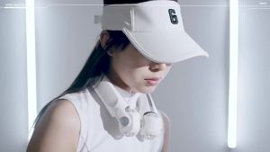 Neck Fan 3 Speed Strong Wind Portable USB Charging Adjustable Bladeless Turbine Neck Fan For Outdoor