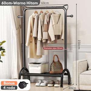 Rak Gantungan Baju Serbaguna Baru Hanger Baju Gantungan Baju Minimalis Stand Hanger Dengan Roda