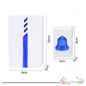 𝗛𝗢𝗩𝗘𝗟𝗦𝗛𝗢𝗣 Free Baterai Bel Rumah Tanpa Kabel Wireless Door Bell Indoor Outdoor Lonceng Pintu Toko
