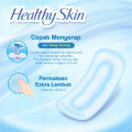 Laurier Healthy Skin Pembalut Wanita Siang Non Wing 22cm 20 Buah - Sanitary Napkin / Perawatan Kewanitaan - Mencegah Iritasi Waktu Menstruasi Dengan Permukaan Breathable 3D Bergelombang. 