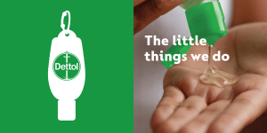 Dettol Original Hand Sanitizer 50ML (Bundle of 4).