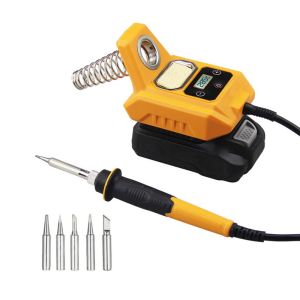 LMS70 Cordless Wireless Charging Soldering Iron Welding Head Electric Digital LCD Display Welding Equipment Portable 20V Max Battery Battery Soldering Iron Welding