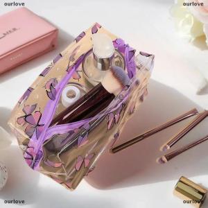 [COD] ourlove กระเป๋าเครื่องสำอางใสดีไซน์สร้างสรรค์สำหรับผู้หญิง1ชิ้นกระเป๋าจัดระเบียบกระเป๋าใส่เครื่องสำอางความจุขนาดใหญ่น่ารักกระเป๋าใส่ลิปสติกแบบพกพา