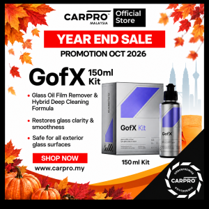 [OCT SALE] CARPRO GofX (150ml) Kit - Glass Oil Film Remover & Hybrid Deep Cleaning Formula