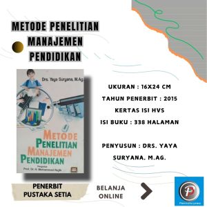 METODE PENELITIAN MANAJEMEN PENDIDIKAN ~ PUSTAKA SETIA