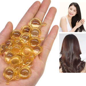 HBESTY 10Pcs Hair Vitamin Capsule Pro Keratin Complex Oil Smooth Silky Hair Serum Anti Hair Loss Hair Mask Repair Damaged