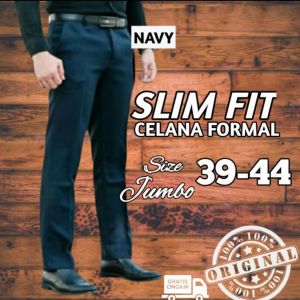 BAYAR DITEMPAT CELANA BAHAN PRIA KANTORAN JUMBO MURAH