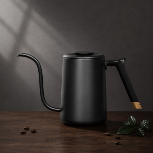 Timemore Fish Smart Electric Coffee Kettle Stainless steel Gooseneck Kettle Precision Pour-Over Kettle 600ml Right-Hand Version