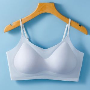 DT37 Seamless Fixed Cup Bras Wireless Push Up Bralette Anti-Sagging Minimizer Everyday Bra 大胸显小无钢圈文胸