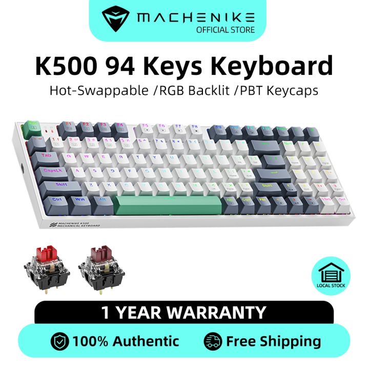 Machenike K500 Wired Mechanical Keyboard 94 Keys Rgb Backlit Hot ...