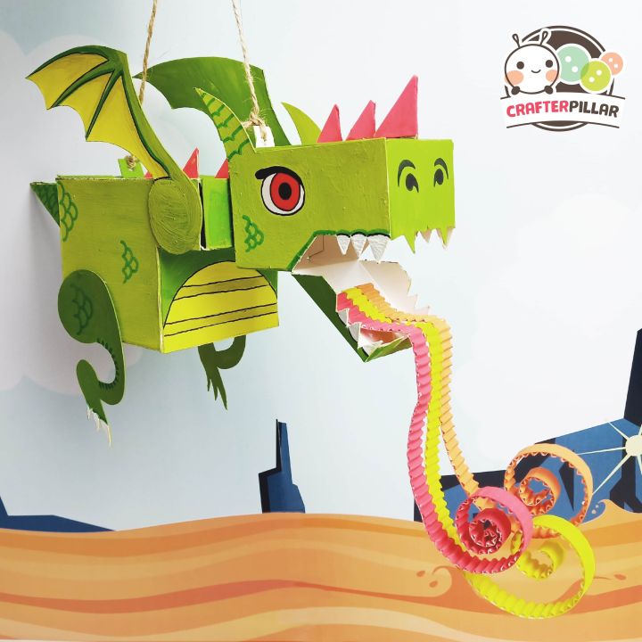 Dragon - BOXIE CRAFT (DIY 3D Paper Folding Model Art Craft Cartoon For ...