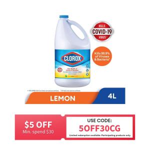 Clorox Liquid Bleach - Lemon 4L