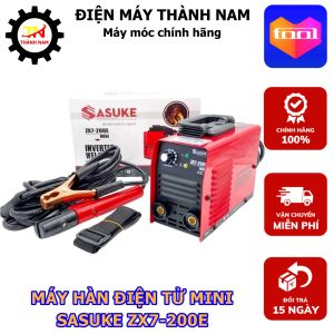 Máy Hàn Điện Tử Inverter SASUKE ZX7-200E - Hàn Que 1.6-3.2 ly - Công Nghệ Hàn Biến Tần IGBT inverter - Đầy Đủ Phụ Kiện - Bảo Hành 12 Tháng
